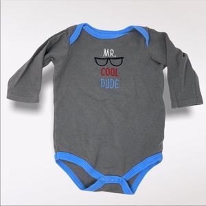 HB | 3/$15 “Mr Cool Dude” Long Sleeve Diaper Shirt